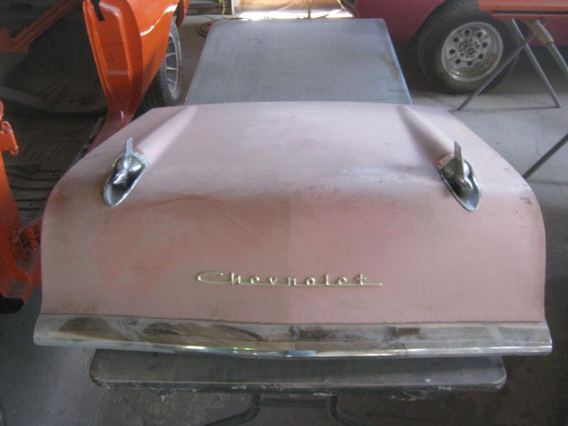 1957 chevy bel-air hood with trim