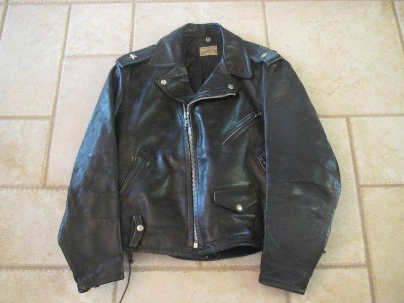 Rare vintage beck motorcycle jacket 1950s_all original with shoulder stars