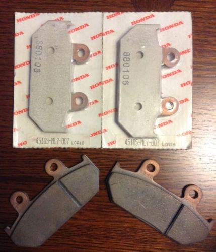 Oem honda front brake pad set pads vfr700 vfr750 vfr interceptor 45105-ml7-007