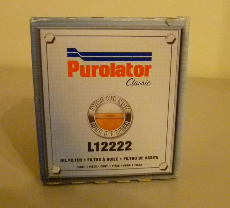 Purolator l12222 engine oil filter