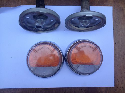 Lucas l632  pair front side and flasher indicator light unit morris minor mga