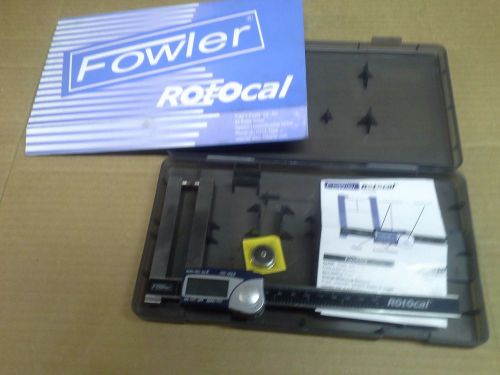 &#034;new&#034; with case, fowler 74-150-006 rotocal micrometer, vernier scale, caliper