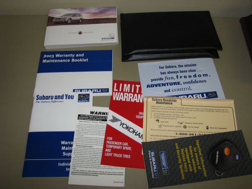 2003 subaru forester owners manual with  case