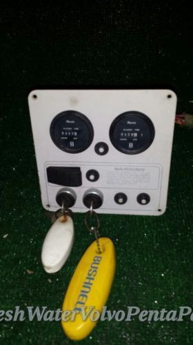 Volvo penta twin ignition switches w keys twin hour meters 430 hours