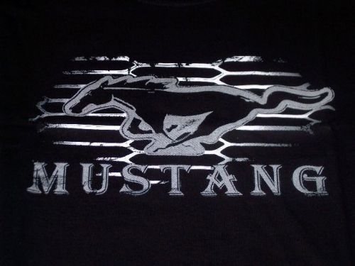 Brand new ford mustang pony grille mens size l or xxl black shirt!