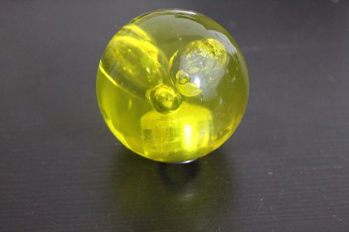 Yellow acrylic shift knob handle accessory willys mopar chrysler plymouth ford