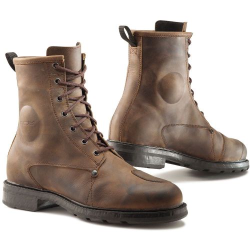 Ships same day! - tcx men&#039;s brown leather x-blend wp waterproof motorcycle boots