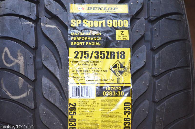 1 new 275 35 18 dunlop sp sport 9000 tire