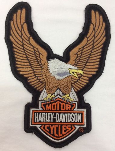 Harley-davidson motorcycle embroidered bald eagle patch badge official licensed