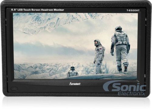 Farenheit t-6500ht single 6.5&#034; lcd touchscreen headrest monitor