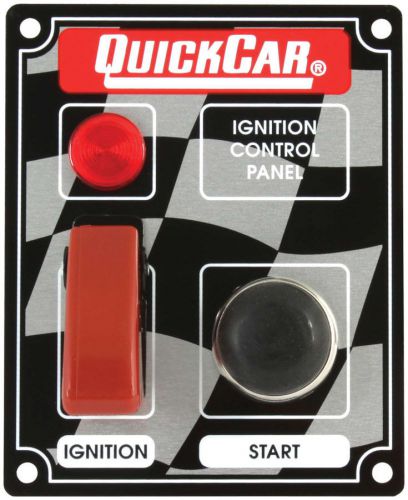 Quickcar racing products 3-3/8 x 4-1/4 in dash mount switch panel p/n 50-053