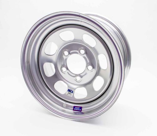 Bart wheels imca competition 15x8 in 5x5.00 silver wheel p/n 535-58503