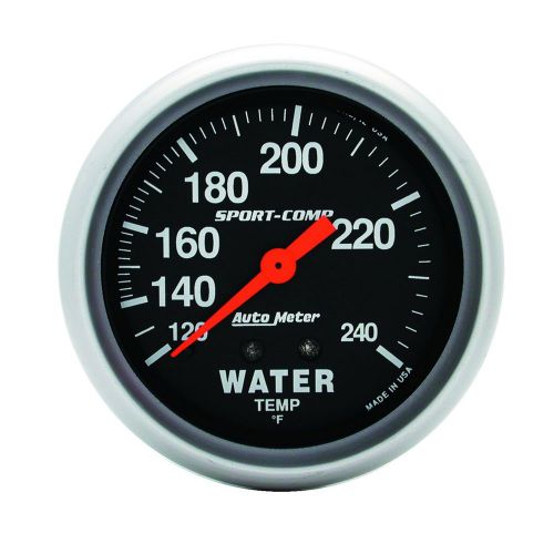 Auto meter 3432 sport-comp; mechanical water temperature gauge