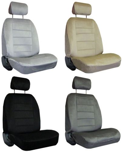 For 2002-2007 saturn vue 2 quilted velour encore solid colors seat covers
