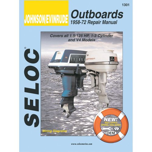Seloc service manual johnson evinrude outboards 1958-1972 -1301