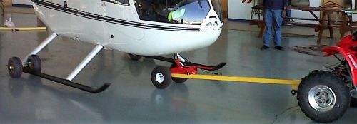 Helicopter ground handling wheels