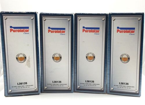 ***4 pack***purolator classic l36135 oil filters, engine oil filters, new in box