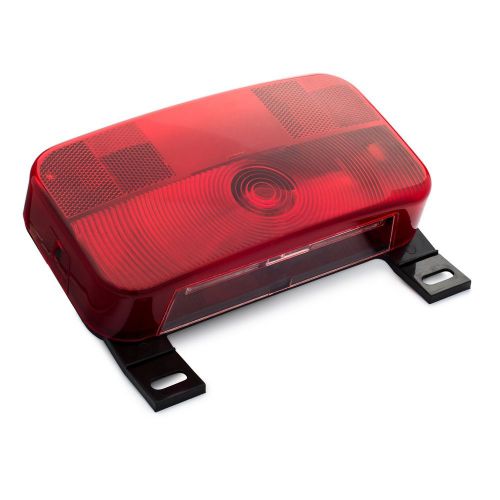 Lumitronics red surface mount tail light with license bracket and license lig...