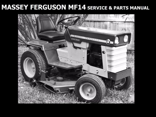 Massey ferguson mf14 workshop &amp; parts manuals for mf 14 tractor service &amp; repair