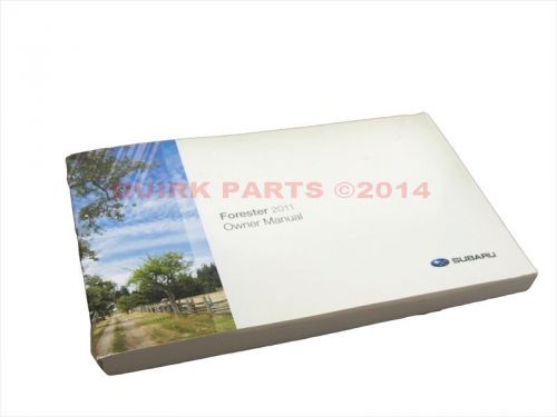 2011 subaru forester owner&#039;s instruction manual / guide genuine oem new