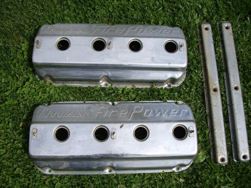 Chrysler firepower hemi valve covers with wire covers 392 331 354 gasser