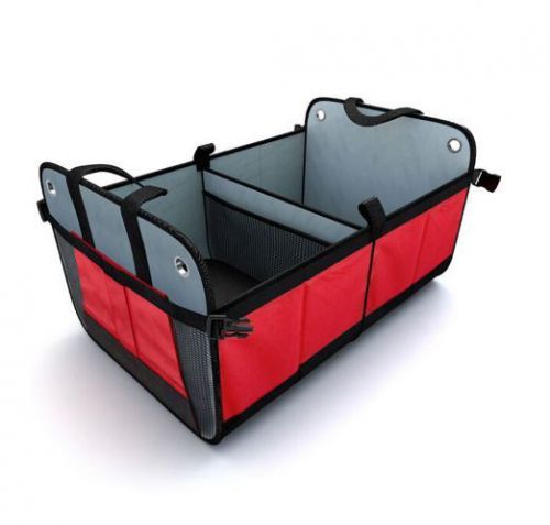 Car trunk organizer bag suv vans trucks boats rvs collapsible foldable storage