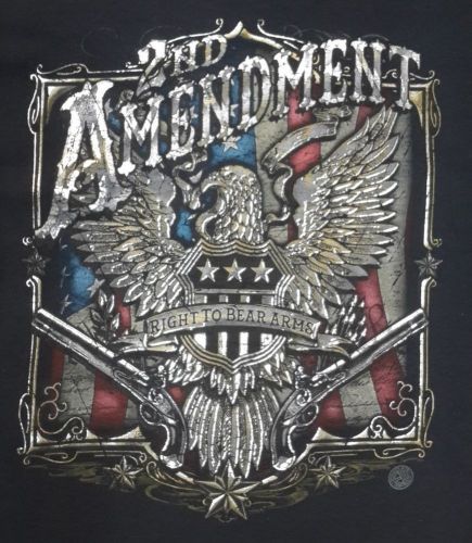 T-shirt, 2nd amendment american flag