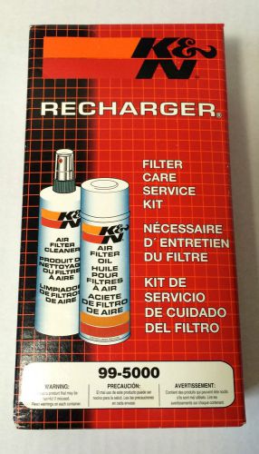 K&amp;n recharger air filter cleaning kit cleaner &amp; spray oil 99-5000 new