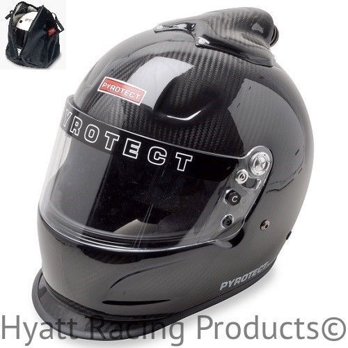 Pyrotect sa2015 paf top forced air duckbill helmet - all sizes / carbon fiber