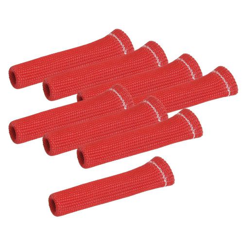 Summit racing spark plug boot protector 6 in. red set of 8 350119red