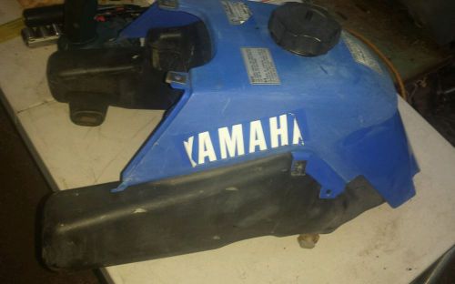 87 - 04 yamaha warrior 350 gas fuel petrol tank w/cap &amp; petcock valve. &amp; cover.