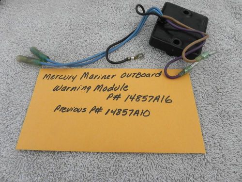 Mercury mariner outboard warning module p# 14857a16 previous p# 14857a10