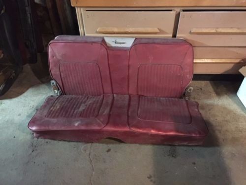 Folding rear seat barracuda red 67 1967 looks to be complete used