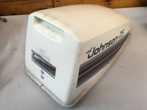 Early 80 s johnson 7.5 hp 2 stroke 2 cylinder hood top cowl cover freshwater mn