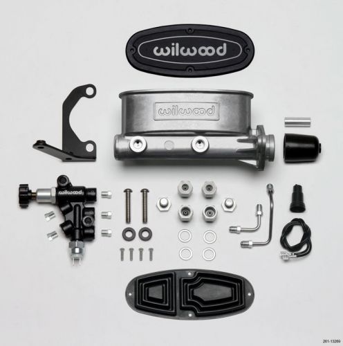 Wilwood 261-13269 alum tandem  master cylinder kit w/brkt &amp; prop valve 1&#034;