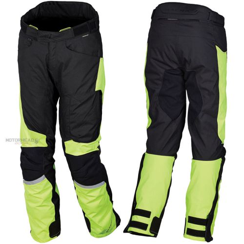 Macna motorcycle mercury pants fluo yellow medium men ce protection waterproof