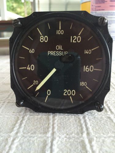Bendix aviation corp autosyn indicator oil pressure gauge wwii era
