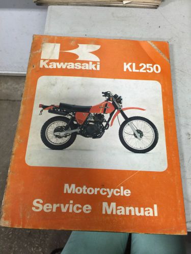 1977 kawasaki kl250 motorcycle service shop repair manual