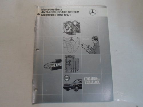 1985 1987 mercedes benz anti-lock brake system diagnosis manual minor wear