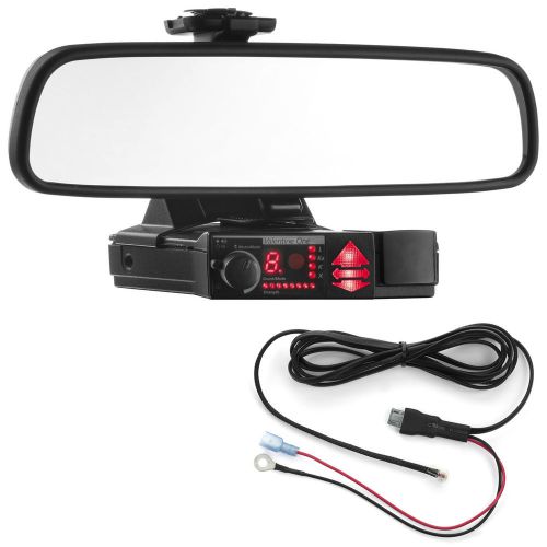 Mirror mount bracket + direct wire power cord - valentine v1 radar detector