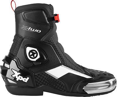 Spidi x-two mens racing boots black/white