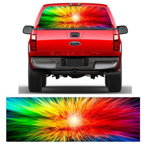Mg2324 star burst window truck tint fits ford chevy dodge toyota metro graphics