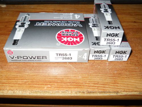 Ngk tr55-1 2683 spark plug - v-power  set of 7