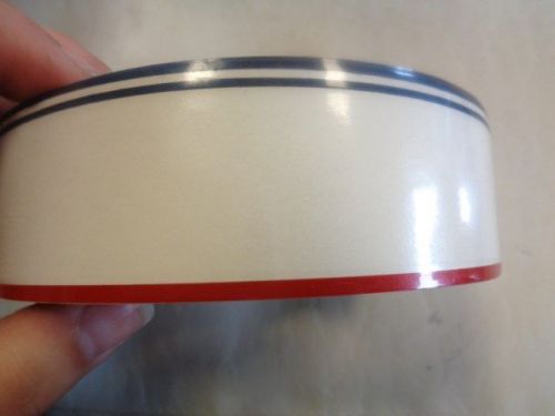 Pinstripe decal tape red / navy blue / clear 150&#039; x 1 5/8&#034; marie boat