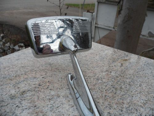Vintage chrome side mirror auto car left driver *excellent condition*