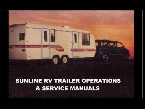 Sunline rv trailer camper operation manuals 430pgs w/ frig stove &amp; ac service