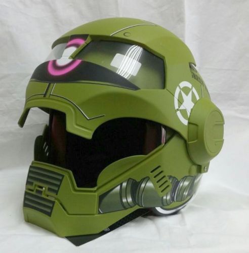 Masei 610 zaku motorcycle bike helmet matt green s m l xl