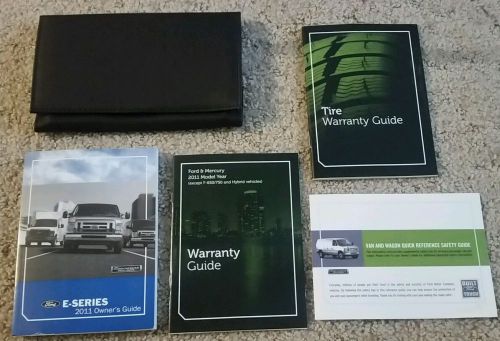2011 ford e-series user guide owner&#039;s manual with case oem