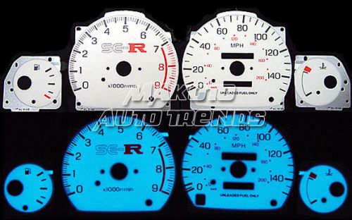6 color indiglo glow gauge faces new version 1 for nissan 200sx se-r 1995-1998