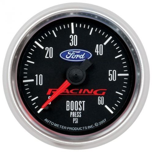 Autometer 880106 gauge, boost, 2 1/16&#034;, 60psi, mechanical, ford racing